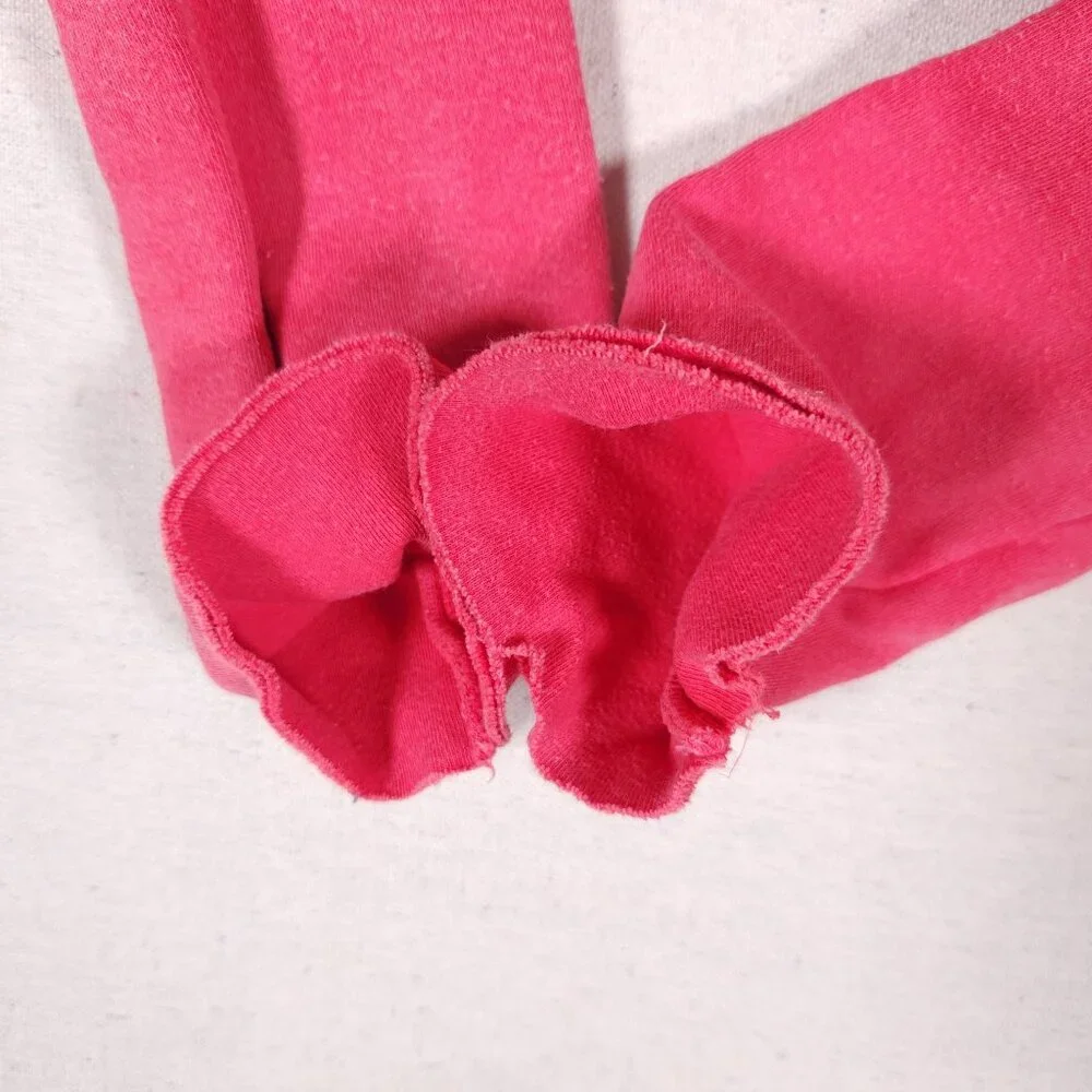 Free People FP One Mason Hoodie Cardigan Button Jacket Red Pink Waffle - Picture 10 of 16